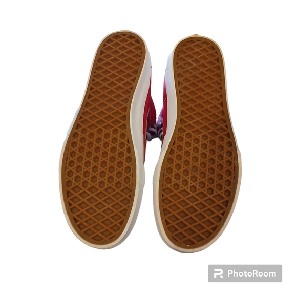 VANS Kids Red SK8 Hi Top Sneakers Size US Kids 6.5 - Picture 4 of 7